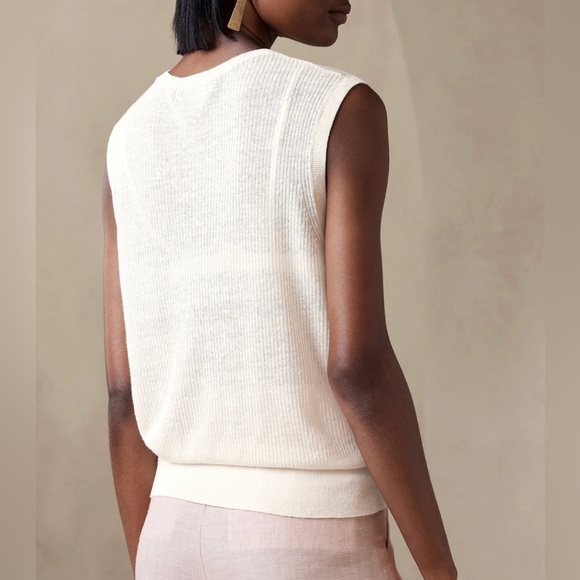 NEW Banana Republic Linen-Blend Muscle Tank Size Medium - Picture 3 of 4